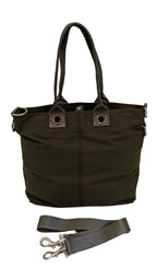 Prada Tote Bag-Green Nylon/2 Way