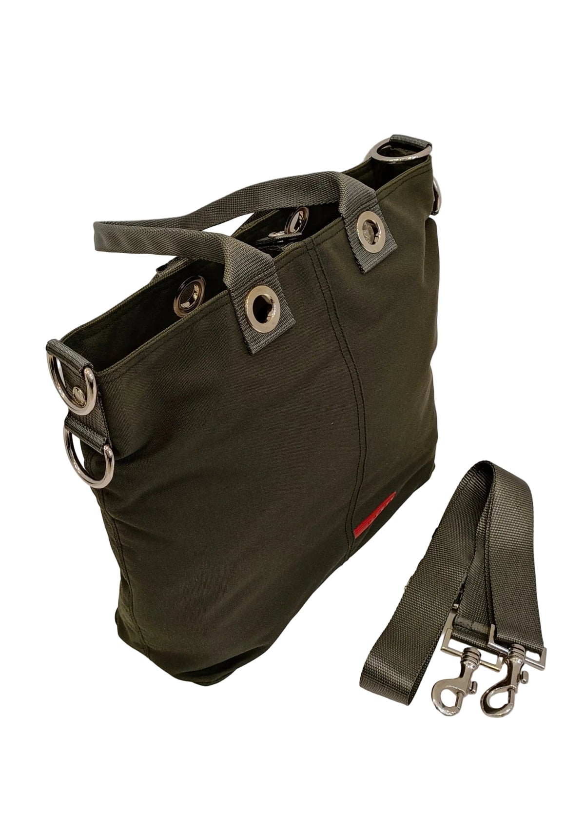 Prada Tote Bag-Green Nylon/2 Way