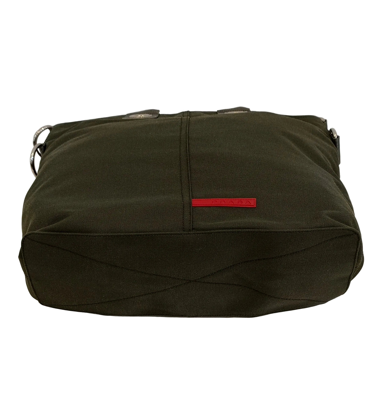 Prada Tote Bag-Green Nylon/2 Way