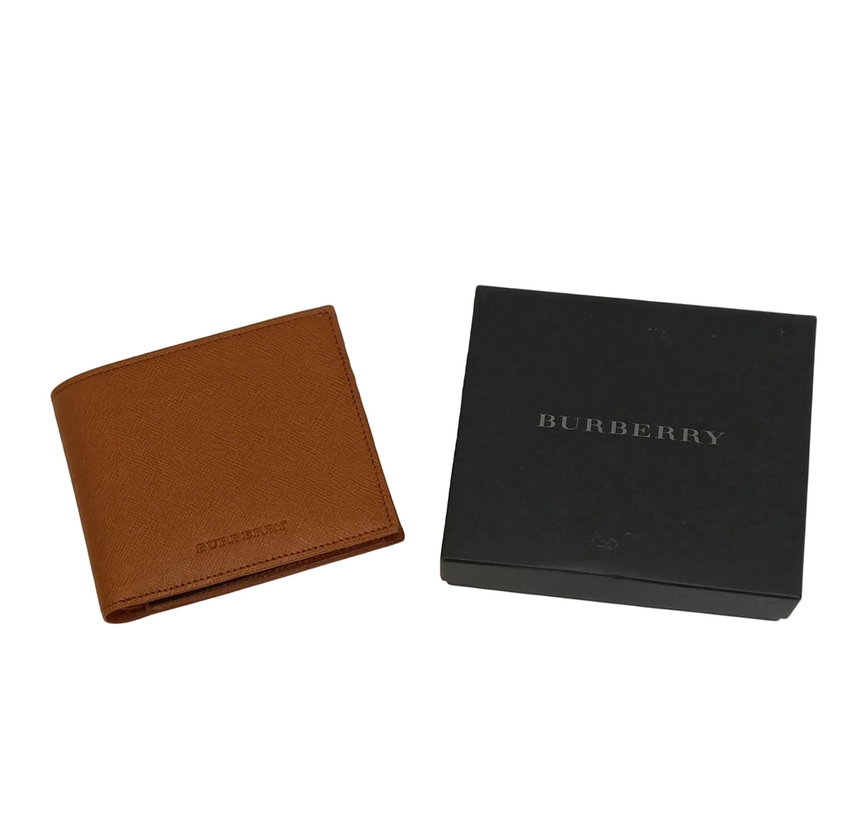 Burberry Wallet-Brown Leather/Box