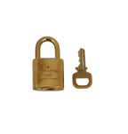 Louis Vuitton Padlock LV Logo-Gold Brass With 1 Key