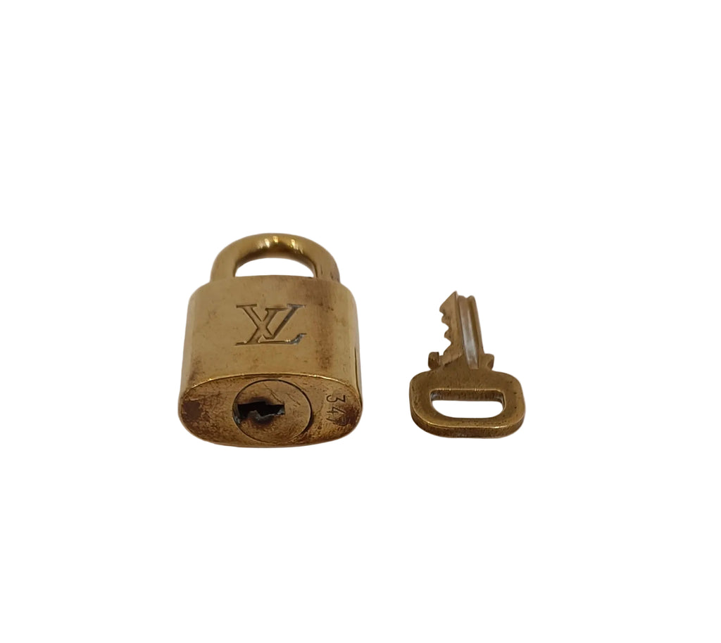 Louis Vuitton Padlock LV Logo-Gold Brass With 1 Key