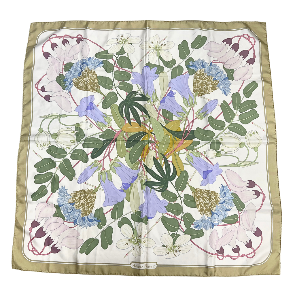Hermes Flora Graeca Carre 90 Silk Scarf By Niki Goulandris