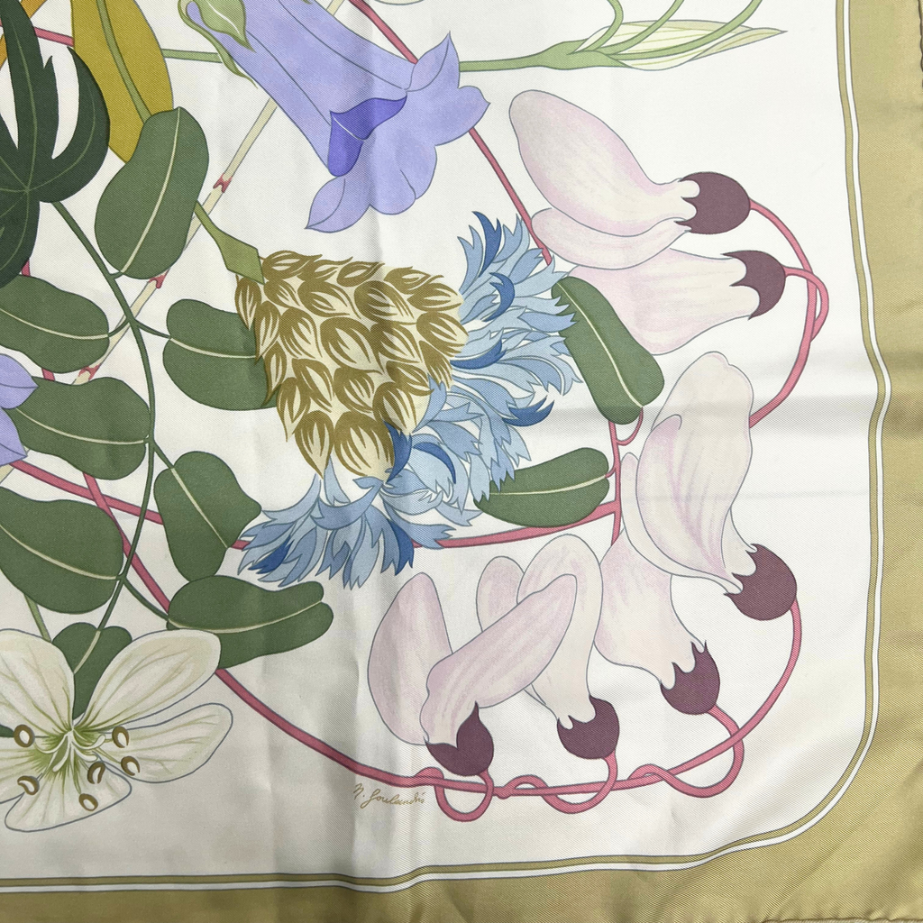 Hermes Flora Graeca Carre 90 Silk Scarf By Niki Goulandris