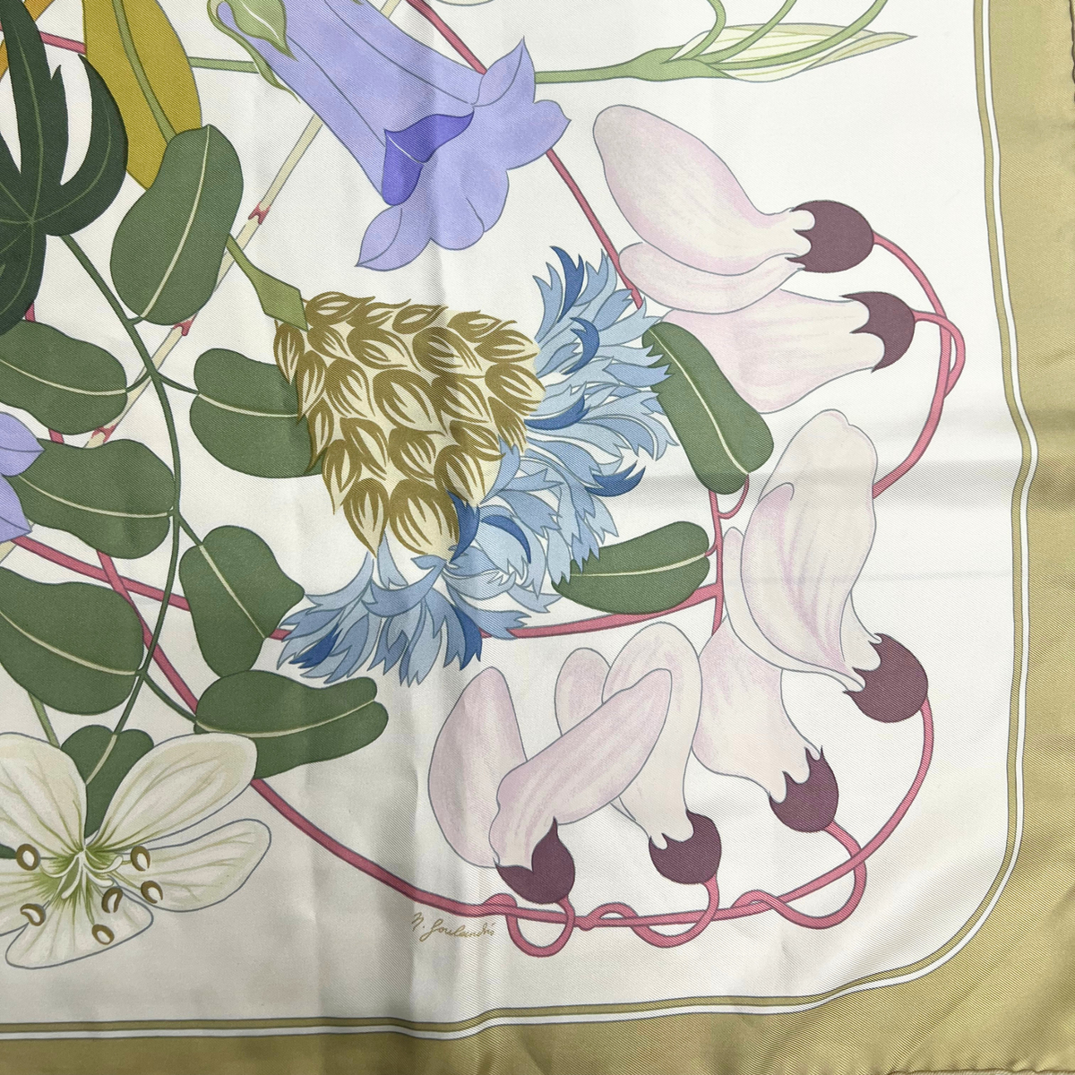 Hermes Flora Graeca Carre 90 Silk Scarf By Niki Goulandris