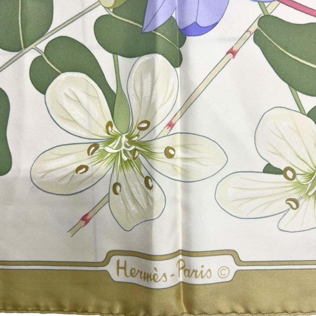 Hermes Flora Graeca Carre 90 Silk Scarf By Niki Goulandris