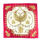 Hermes Les Cavalier's d'Or Silk Scarf