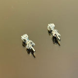 18KWG Solitaire Diamond Earring, 0.26cts Each