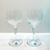 Tiffany & Co Leaf Pattern Wine Glass, Set Of 2