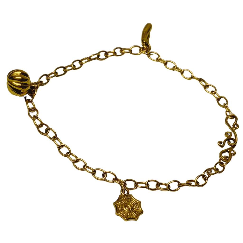 916 YG Chain Charm Bracelet 5.6GM