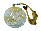 Green Yellow Jadeite Pendant With Cord Necklace