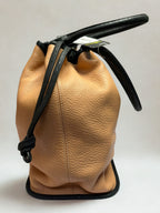 See by Chloe Pebbled Leather Bucket Drawstring Handbag