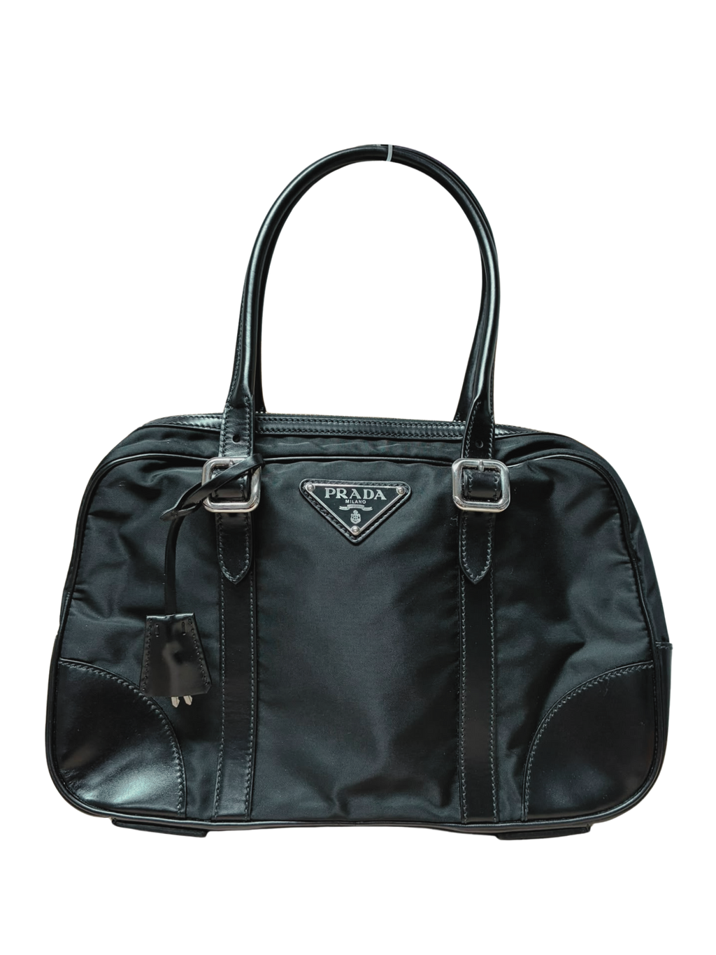 Prada Tessuto Nylon Bauletto Handbag