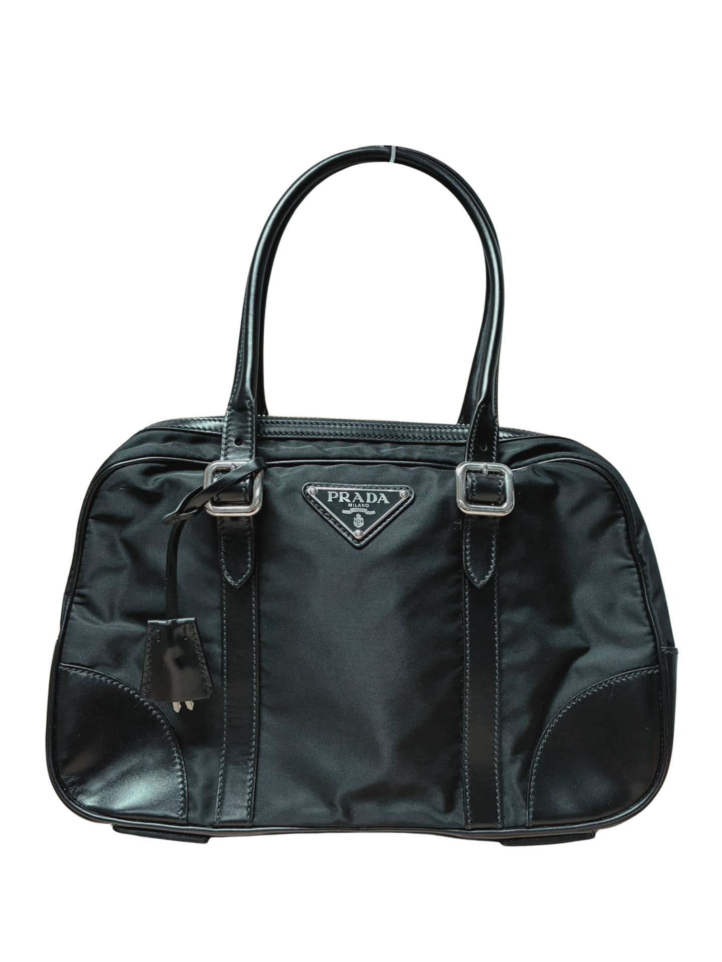 Prada Tessuto Nylon Bauletto Handbag