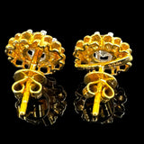 Diamond Earrings 18K yellow gold D2=2.24 / 5.09gm