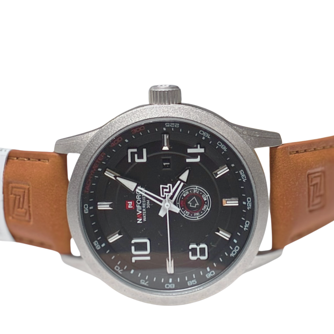 Naviforce NF9229 Sport Watch Men Leather Band Waterproof Quartz Analog Wristwatch Secondary image