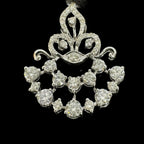 Diamond Pendant 18k White Gold D45=1.55