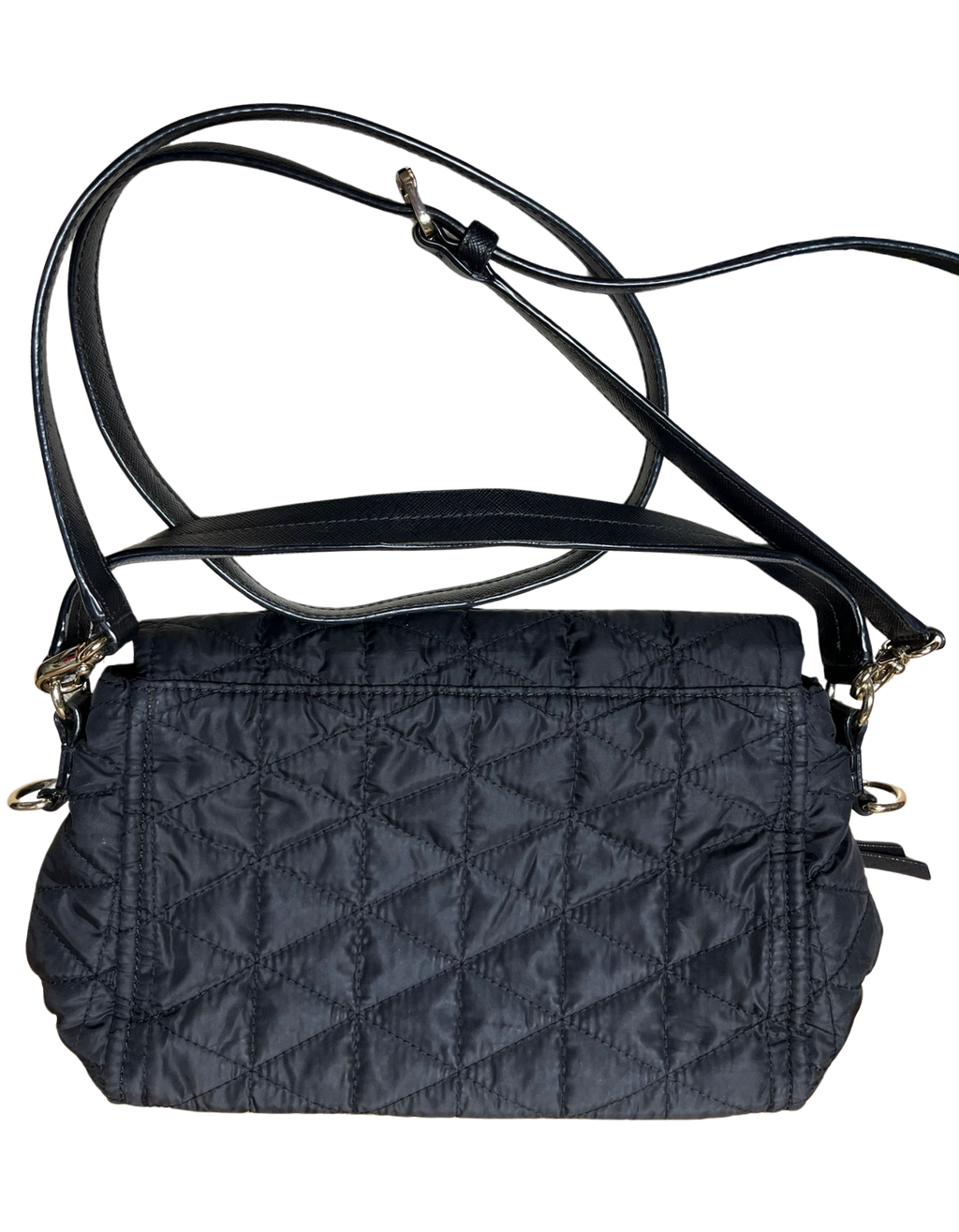 Kate Spade Wilson Road Quilted Miri Black Nylon Cross Body Bag