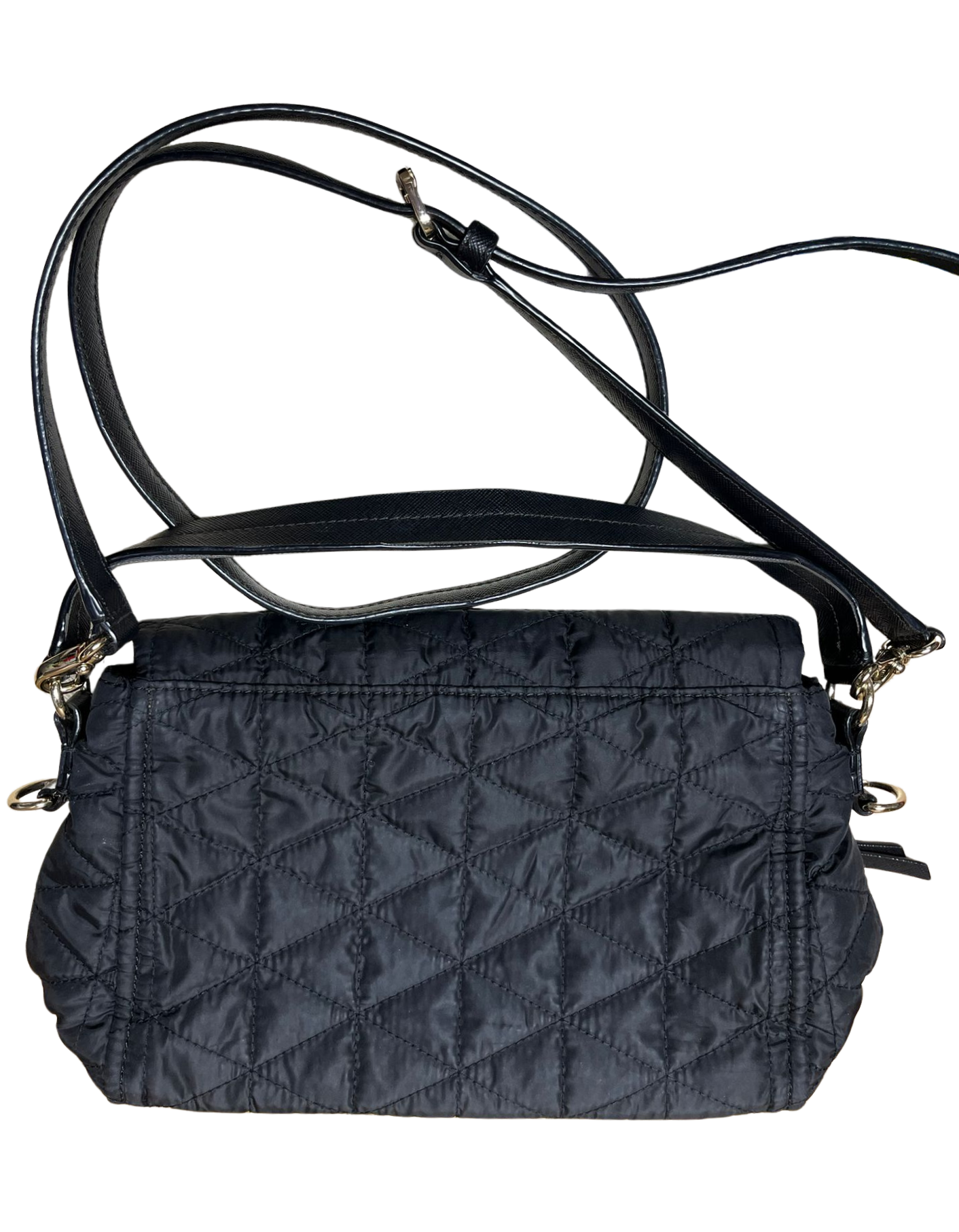 Kate Spade Wilson Road Quilted Miri Black Nylon Cross Body Bag