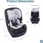 Maxi-Cosi Pria All-in-One Convertible Car Seat, Midnight Slate - Purecosi