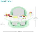Infantino Music & Lights 3-in-1 Discovery Seat and Booster - Convertible Booster, Infant Activity Seat and Feeding Seat with Electronic Piano for Sensory Exploration, for Babies and Toddlers, Mint