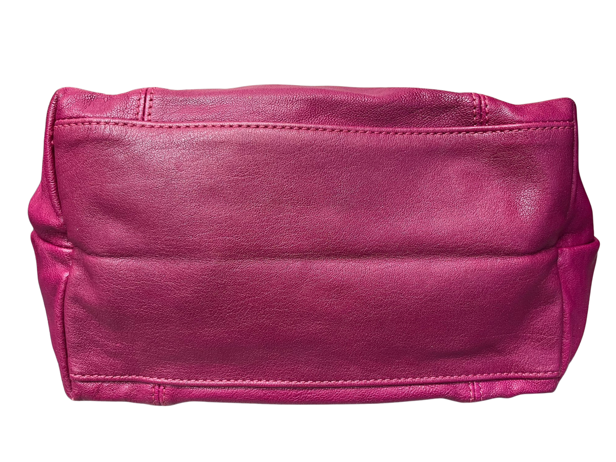 Longchamp Le Pliage Cuir Leather Top Handle Bag Pink