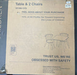 Delta Children Windsor Kids Wood Table Chair Set Blush Pink