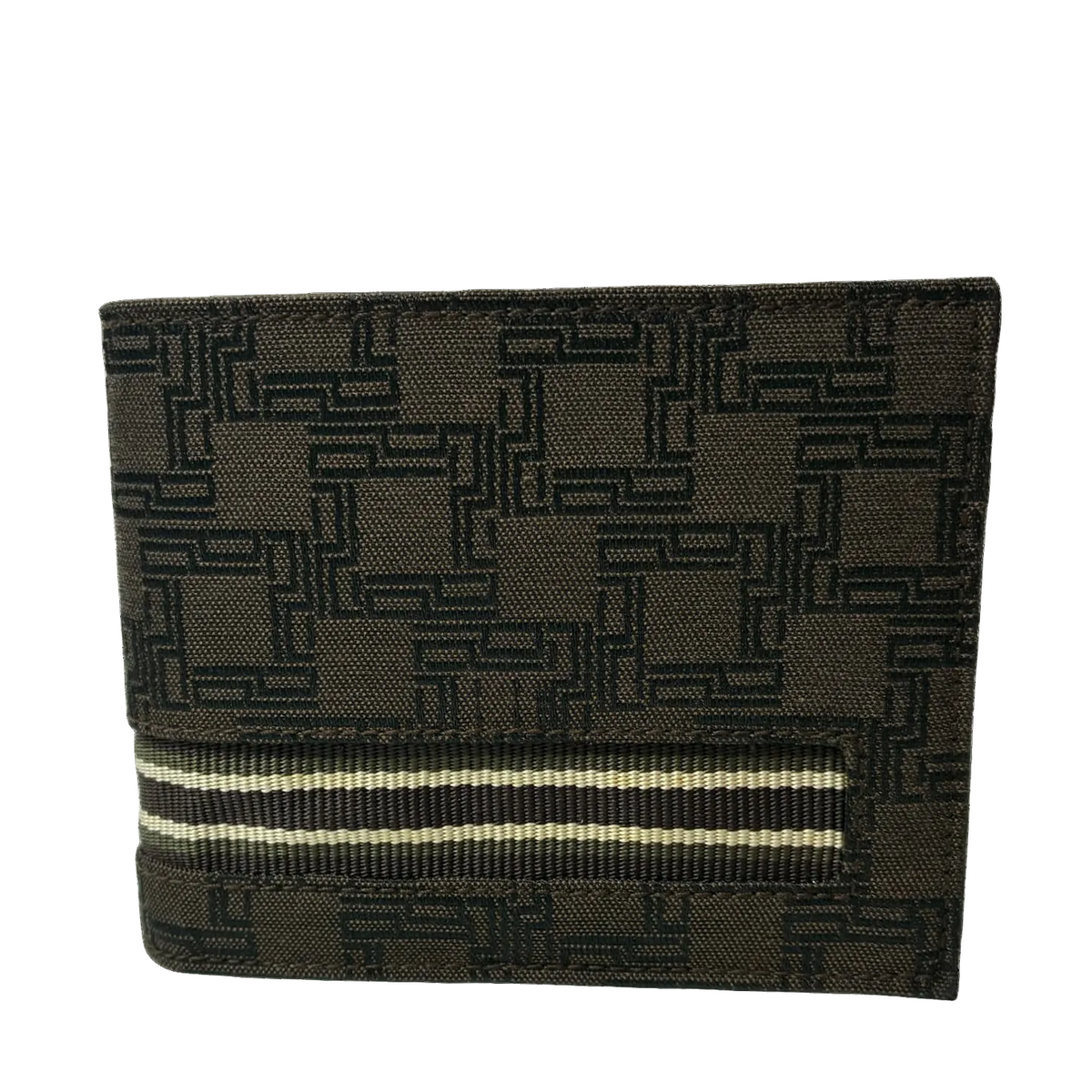 Dunhill D Eight Geometric Pattern Bifold Wallet