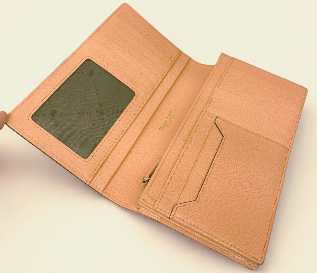 Braun Buffel Bifold Long Wallet Leather Milk Tea