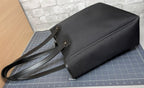 Hunting World Tote Bag Canvas And Leather Black