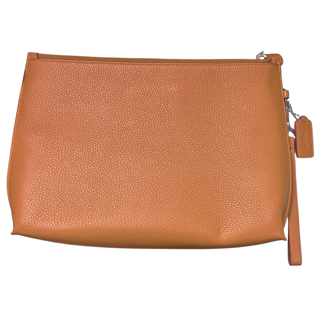 Coach M2377 CR355 SV QD Bag Clutch Bag Mens Varsity Carry All Pouch With Strap