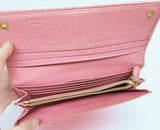Prada Saffiano Metal Long Continental Wallet Geranio