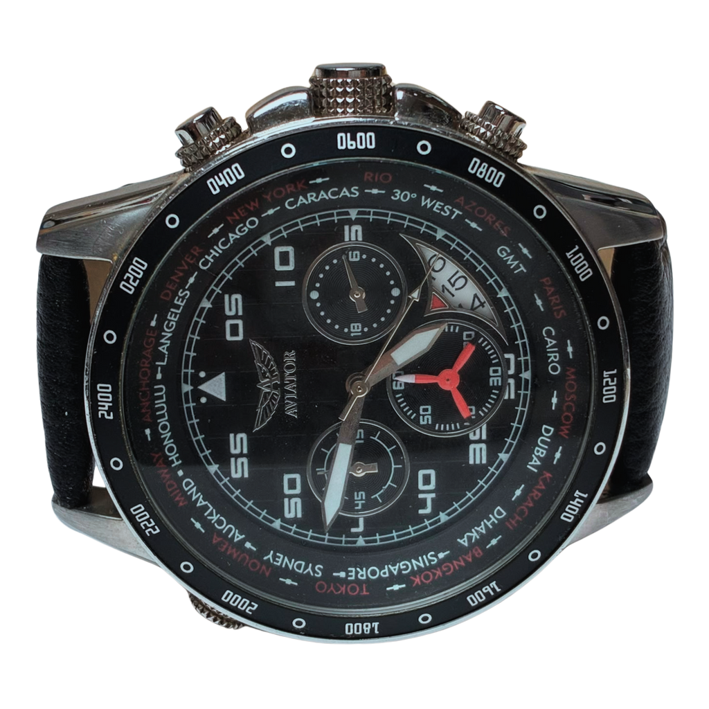 Aviator F Series AVW7770G59S Chronograph Wristwatch