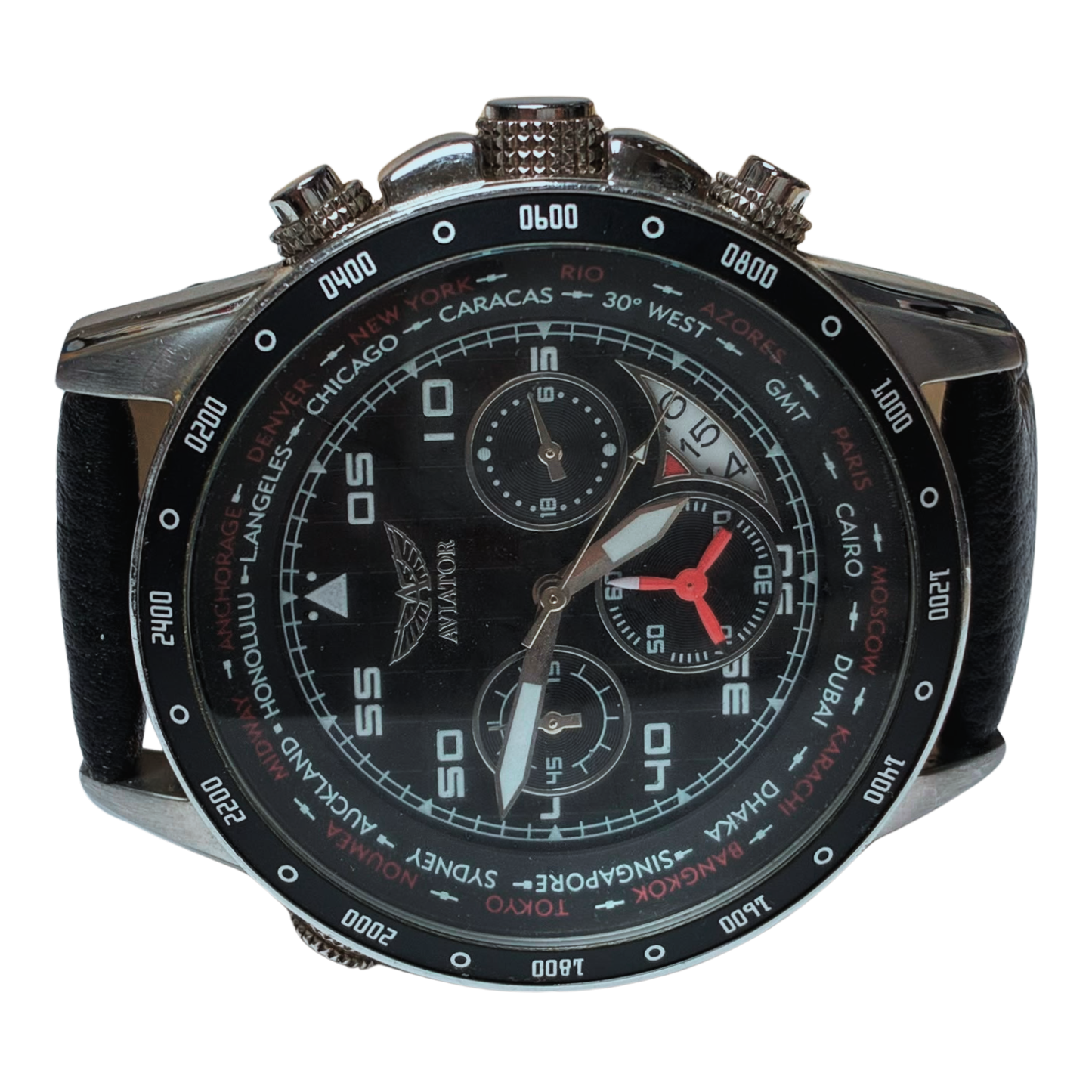 Aviator F Series AVW7770G59S Chronograph Wristwatch