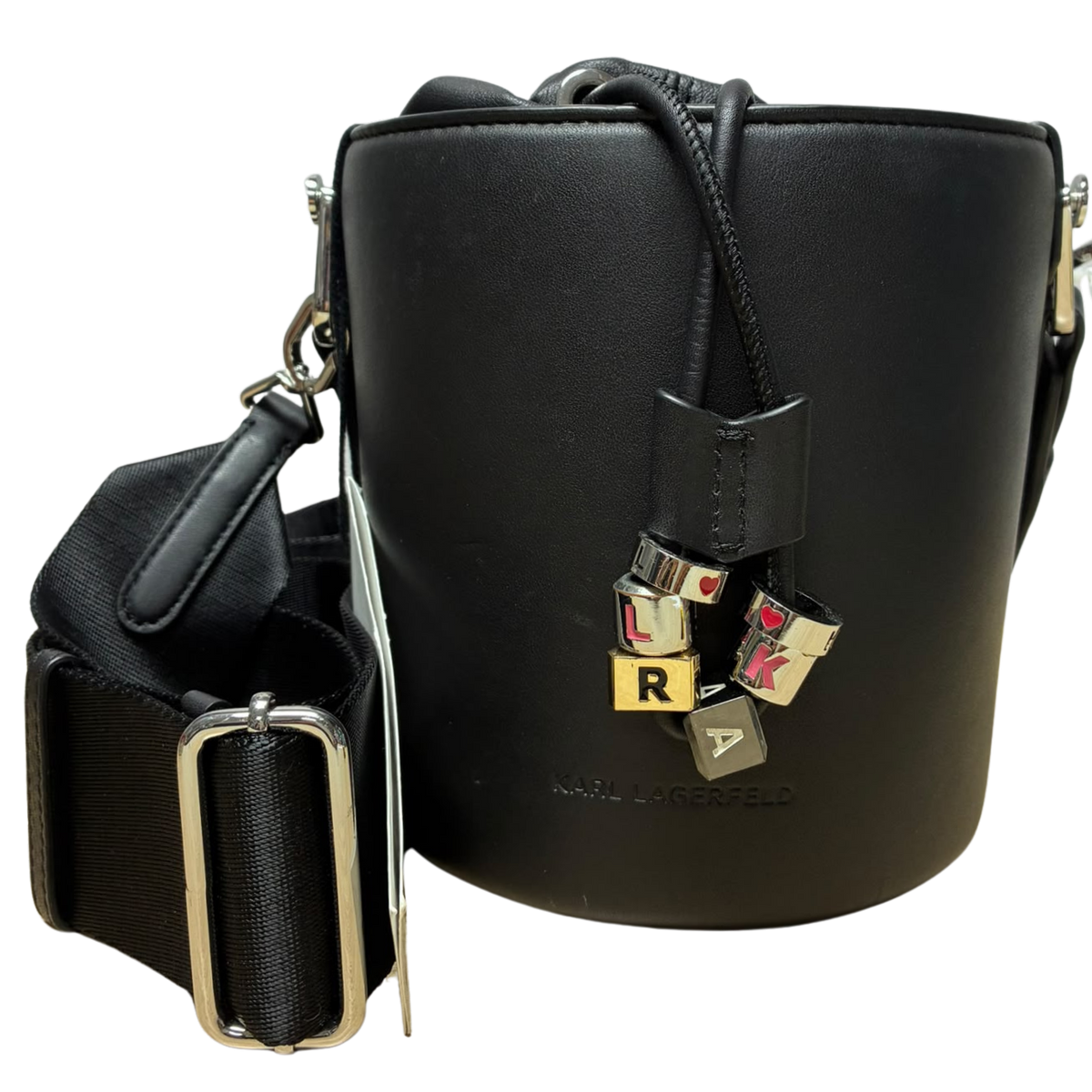 Karl Lagerfeld K Charms Leather Bucket Bag