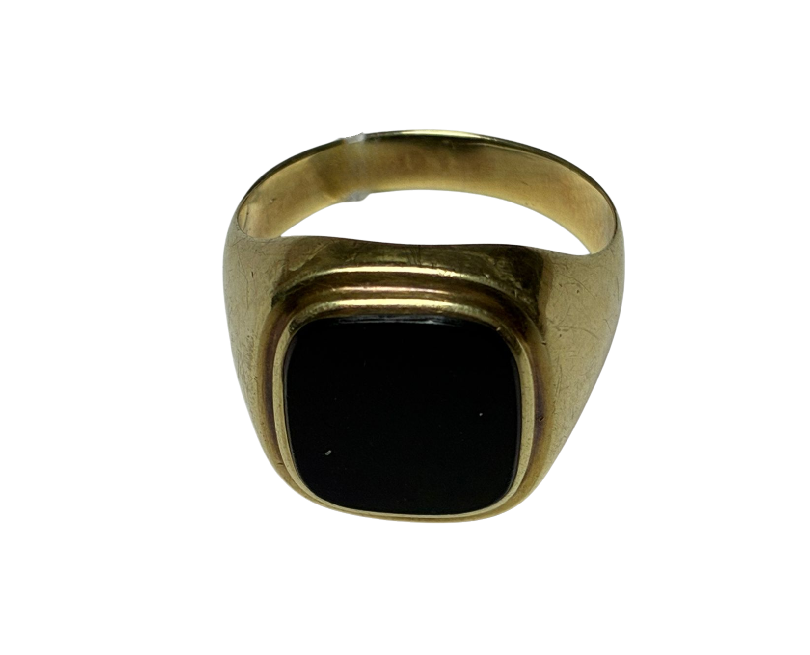 585YG Onyx Black Stone Ring Men 6.3GM Main image