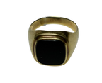 585YG Onyx Black Stone Ring Men 6.3GM