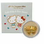 The Singapore Mint Hello Kitty And Dear Daniel Gold Foil Coin