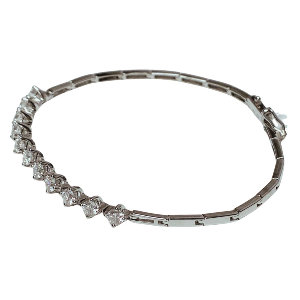 750WG Diamond Bracelet 6.2GRAM