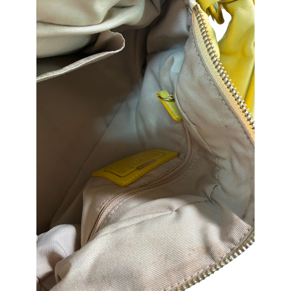 Coach Parker Hobo Shoulder Bag Yellow
