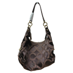 Coach Madison Op Art Sateen Hailey Hobo Bag