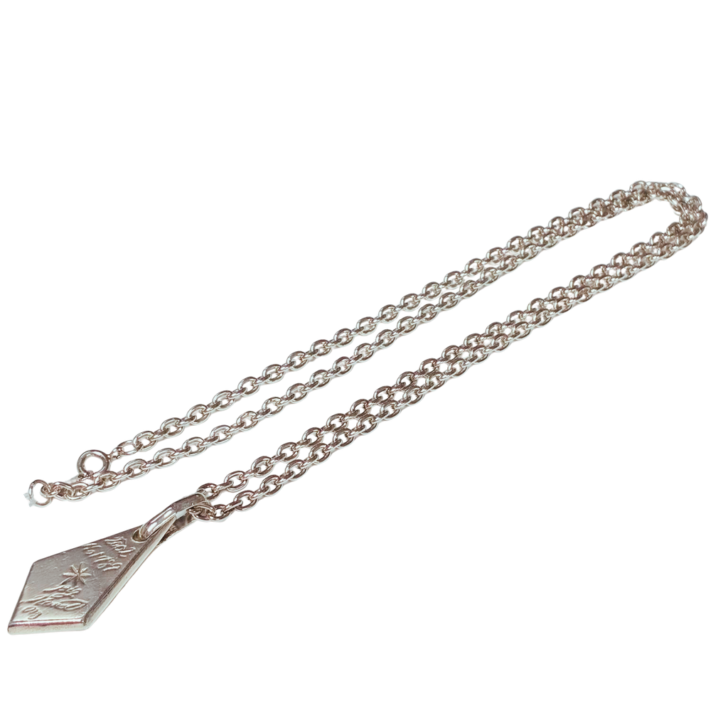 Silver 925 Big Hand Sun Pendant Necklace 25.7G