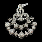 Diamond Pendant 18k White Gold D45=1.55