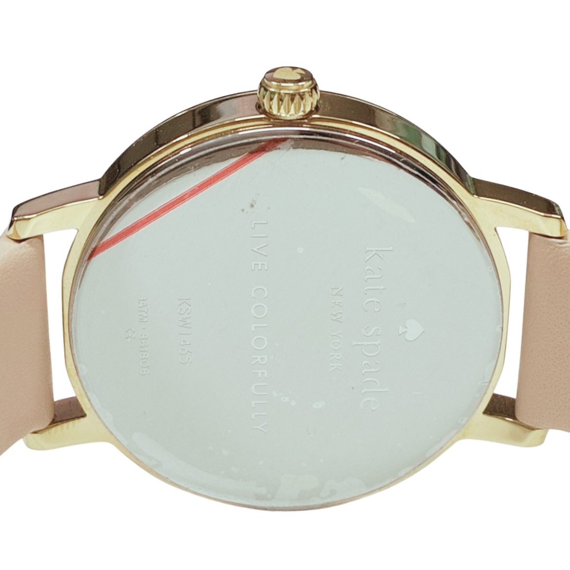 Kate Spade KSW1059 Metro Vachetta Cream Dial Leather Strap Watch Secondary image