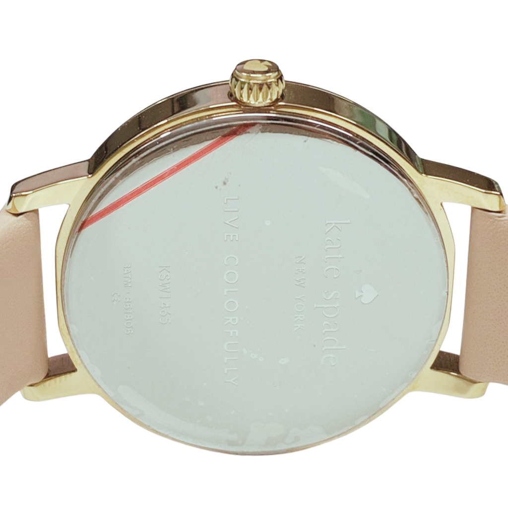 Kate Spade KSW1059 Metro Vachetta Cream Dial Leather Strap Watch