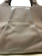 Salvatore Ferragamo Top Handle Bag Taupe Leather Large