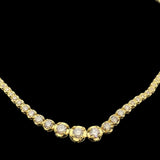 Diamond Necklace 18k Yellow Gold