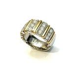Shirogane, 18KYG/PT900 Diamond Ring
