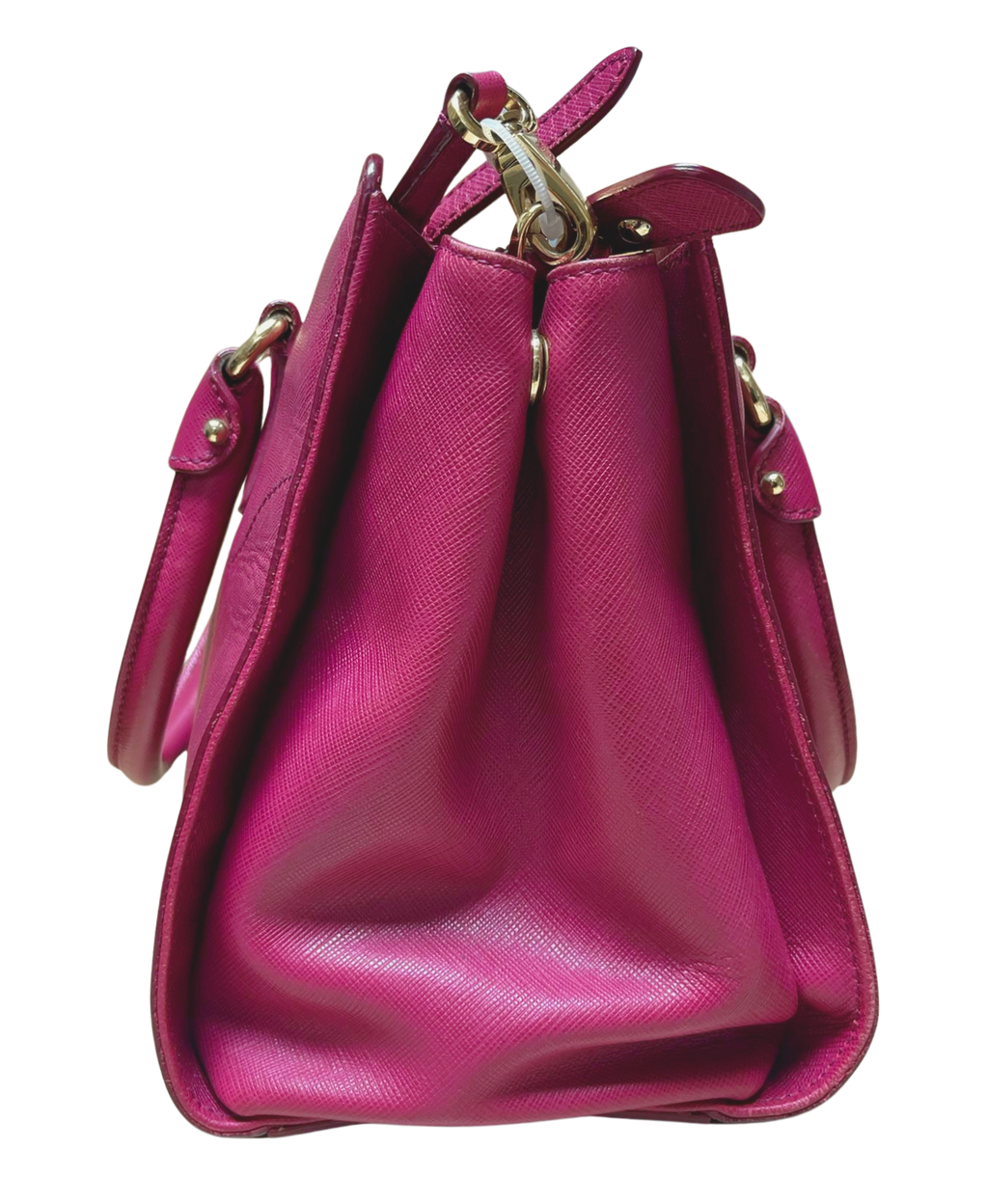 Salvatore Ferragamo Beky Tote Bag Fuchsia Saffiano Leather