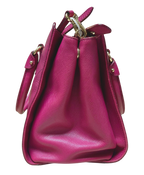 Salvatore Ferragamo Beky Tote Bag Fuchsia Saffiano Leather